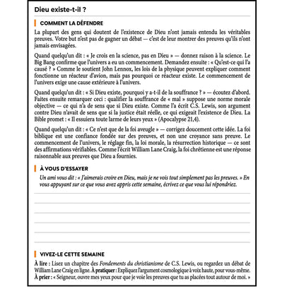 Théologie Systématique : cahier d'activités de 52 semaines pour adultes